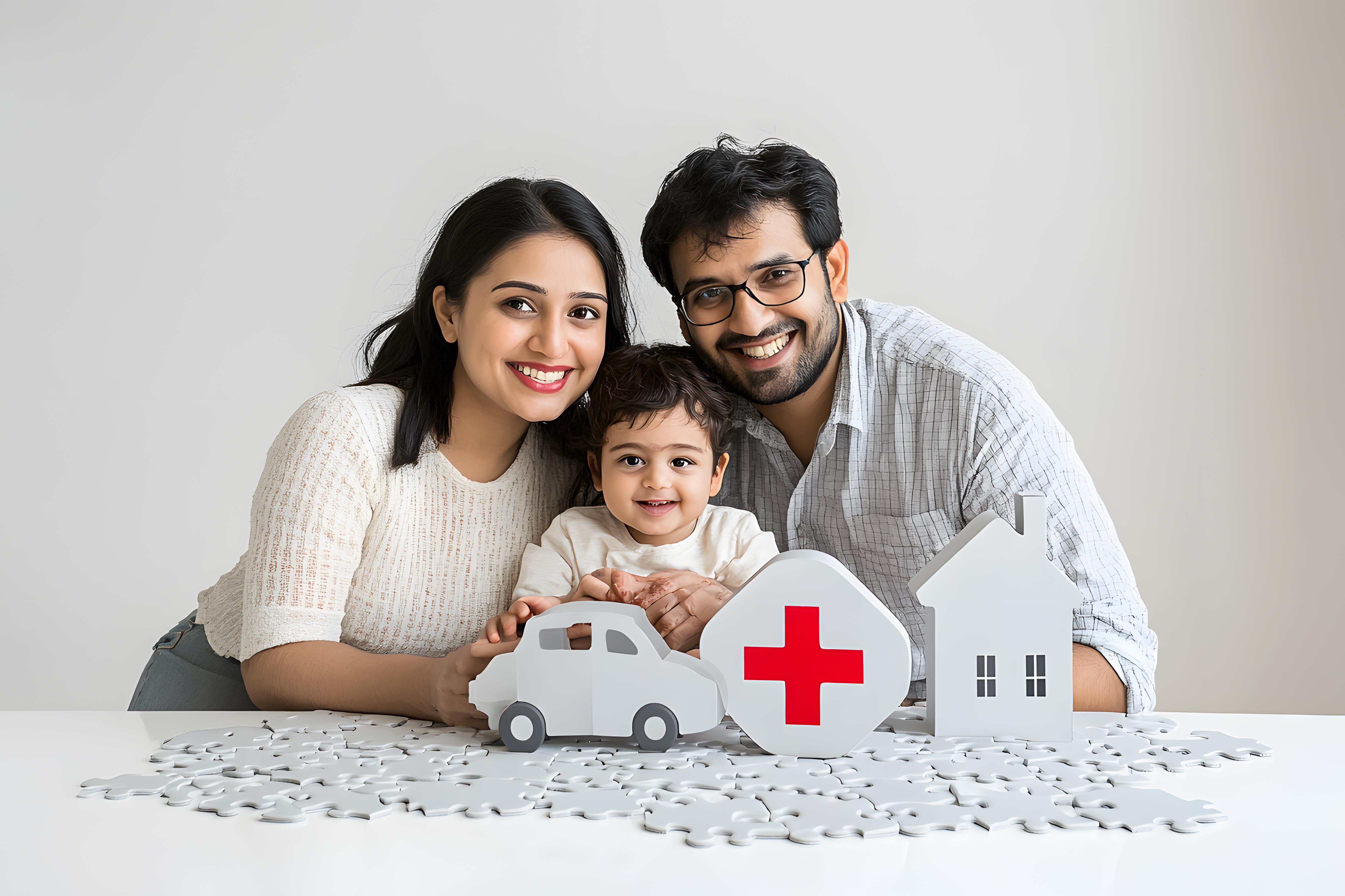 Happy family representing trust and financial protection with Fintattva